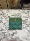 Goyar_d Signature Chevron Zip Around Long Wallet With Box (Green) (AAA60017)