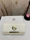 MICHAEL_KORS PREMIUM WALLET LOGO TRI FOLD WALLET (MK-8018 WHITE)