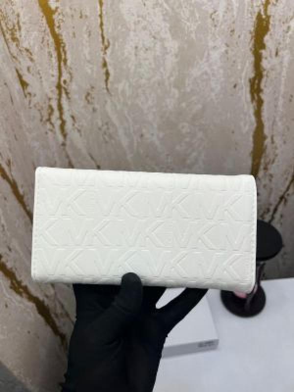 MICHAEL_KORS PREMIUM WALLET LOGO TRI FOLD WALLET (MK-8018 WHITE)