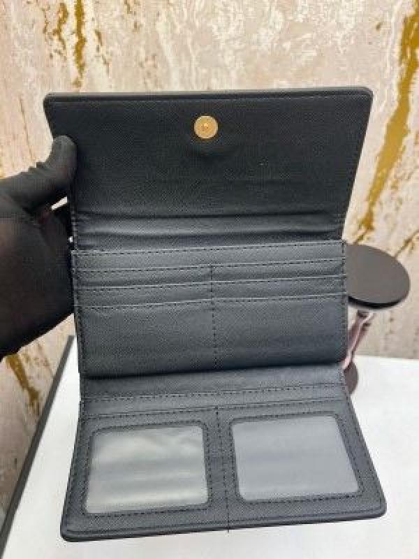 MICHAEL_KORS PREMIUM WALLET LOGO TRI FOLD WALLET (MK-8018 BLACK)