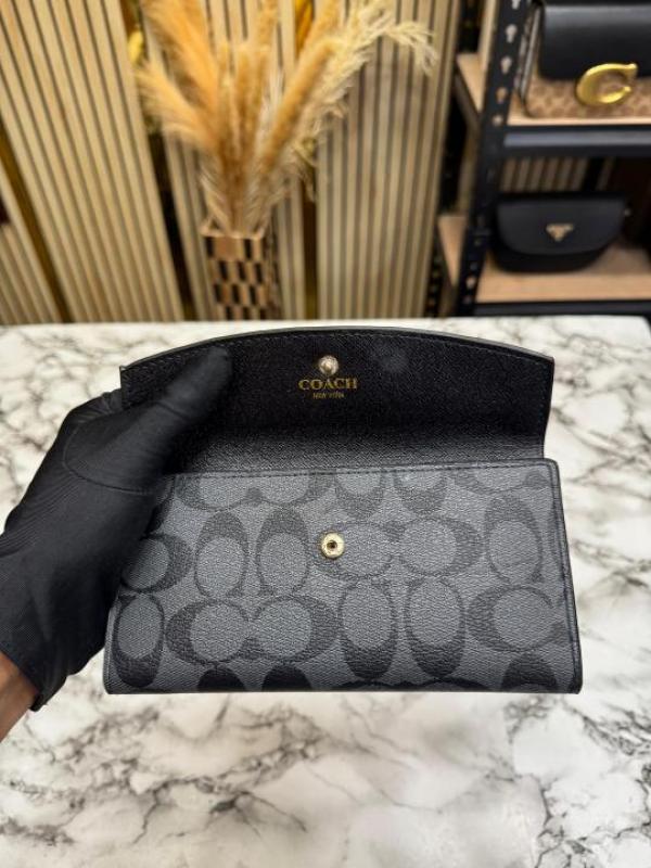 COACH_ENVELOPE_LONG_WALLET_CARD_HOLDER_WITH_BOX_(COACH-2005_BLACK)