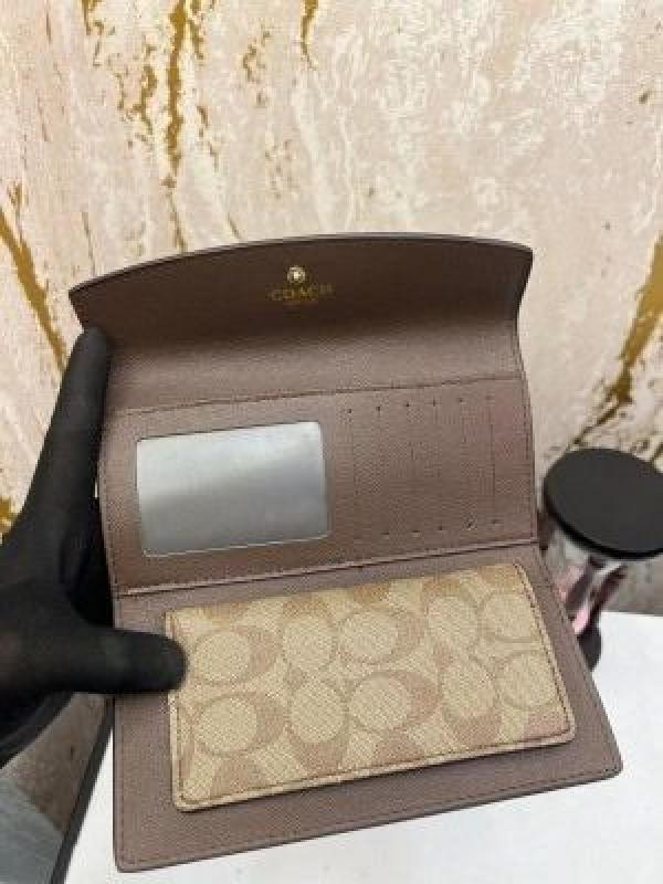 COACH_ENVELOPE_LONG_WALLET_CARD_HOLDER_WITH_BOX_(COACH-2005_APRICOT)