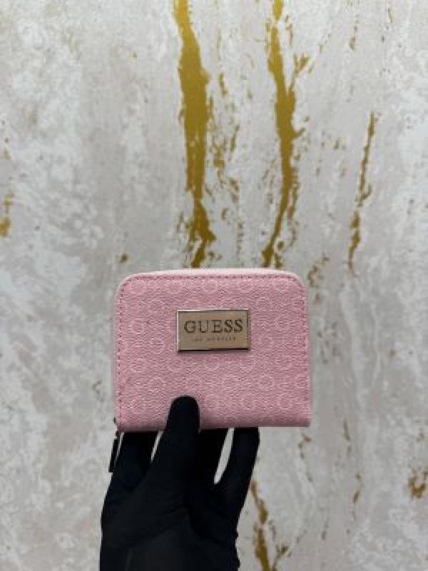 Guess Logo Print Wallet With Box And Dust Bag (Gxd006-Pink)