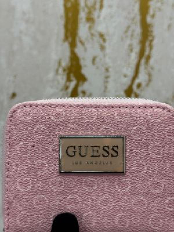 Guess Logo Print Wallet With Box And Dust Bag (Gxd006-Pink)