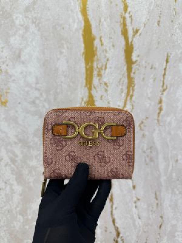 Guess DG Logo Print Wallet With Box And Dust Bag (Gxd001-brown)