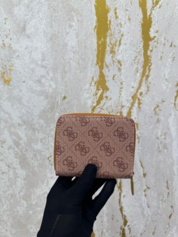 Guess DG Logo Print Wallet With Box And Dust Bag (Gxd001-brown)