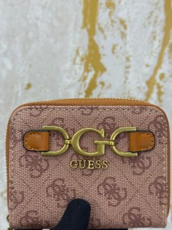 Guess DG Logo Print Wallet With Box And Dust Bag (Gxd001-brown)