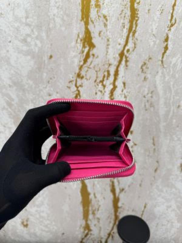 Karl lagerfeld Logo Zipper Around Wallet With Box And Dust Bag (Kxd006-Pink)