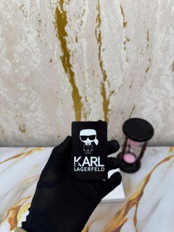 Karl Lagerfeld Premium Zipper Wallet With Box Dust Bag (White) kxd006