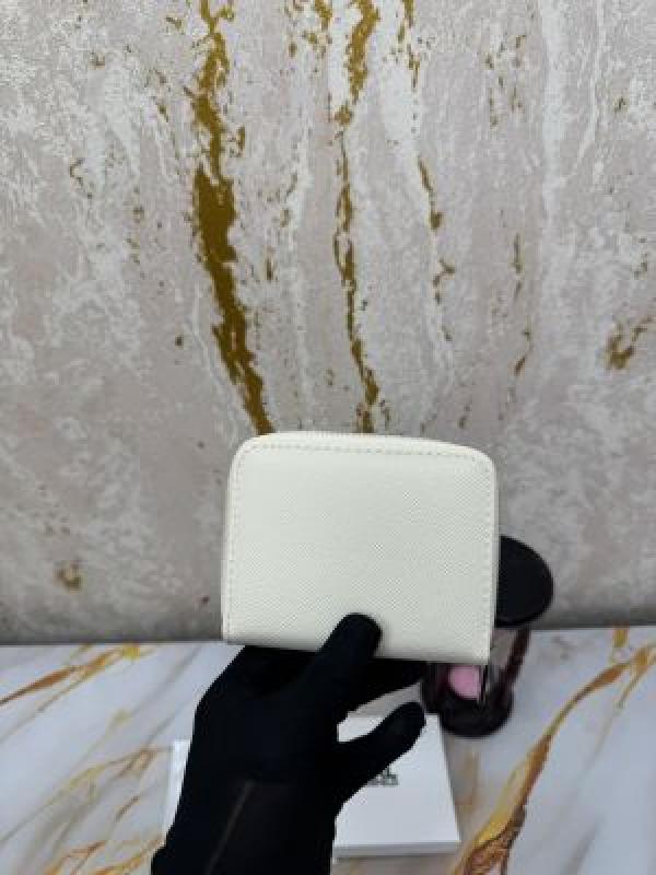 Karl Lagerfeld Premium Zipper Wallet With Box Dust Bag (White) kxd006