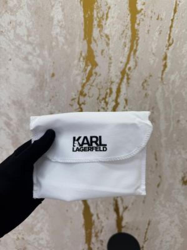 Karl lagerfeld Logo Zipper Around Wallet With Box And Dust Bag (Kxd006-Black)