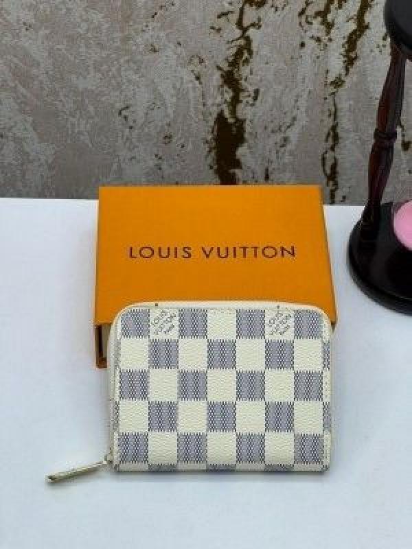 Loui_s Vuitton damier azur zippy wallet (aaa60067-white)