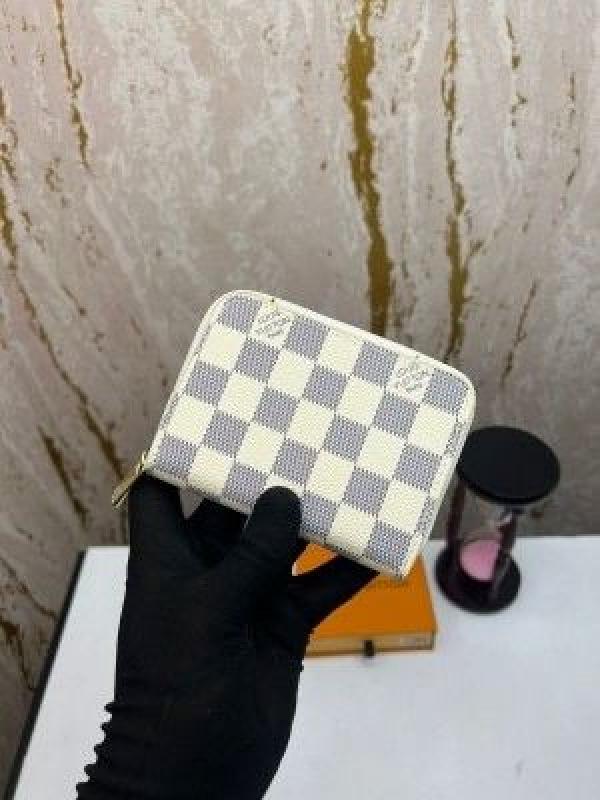 Loui_s Vuitton damier azur zippy wallet (aaa60067-white)