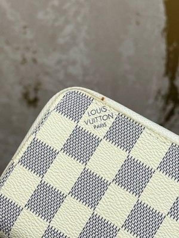 Loui_s Vuitton damier azur zippy wallet (aaa60067-white)