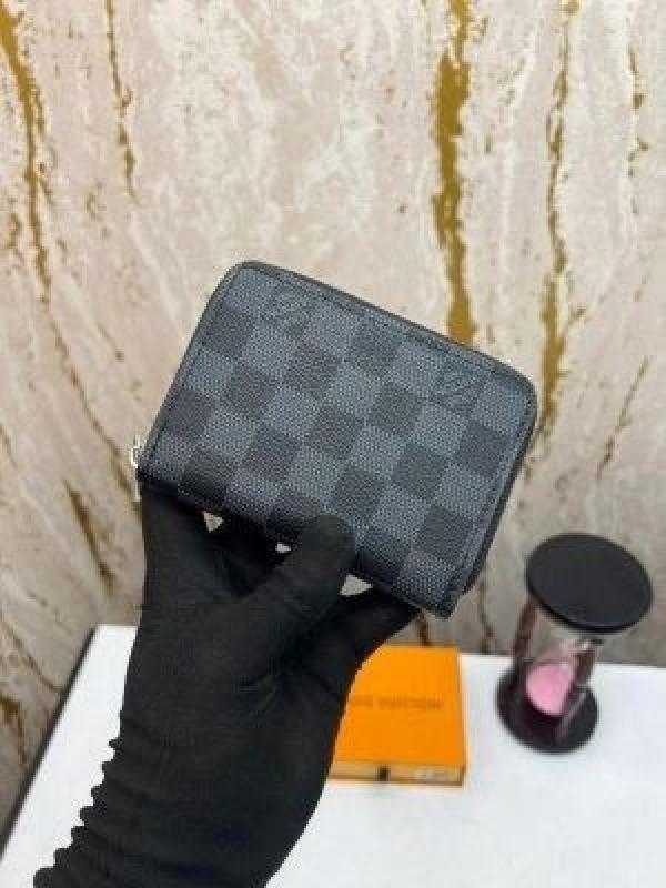 Loui_s vuitton damier graphite zippy wallet (aaa60067-black)