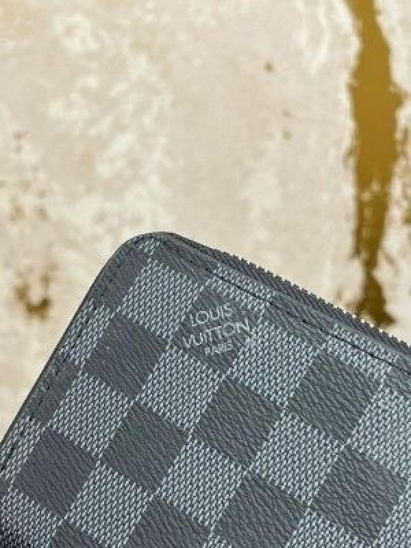 Loui_s vuitton damier graphite zippy wallet (aaa60067-black)