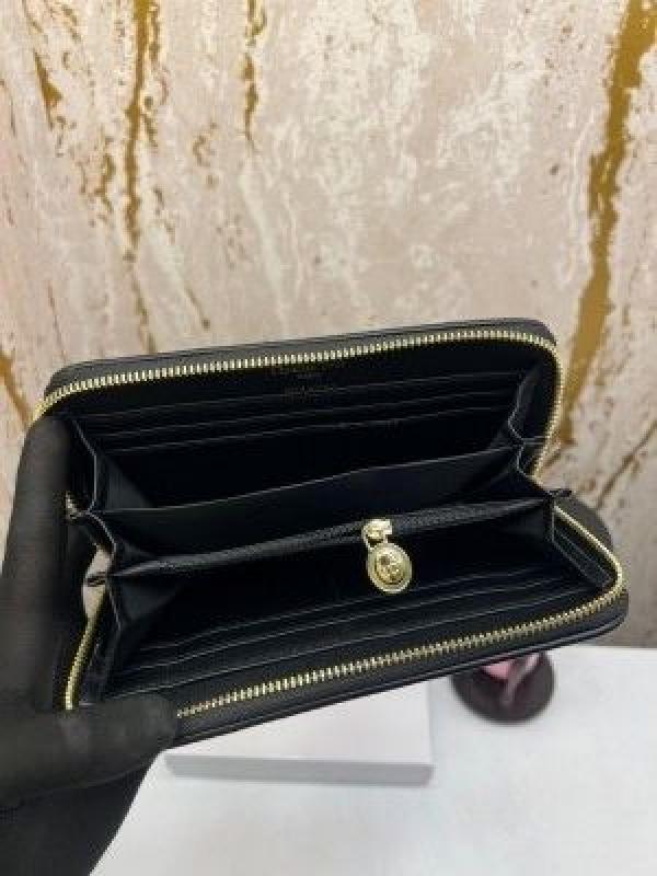 CRISTIAN DIO_R PREMIUM LONG WALLET WITH OG BOX AAA 2303  BLACK
