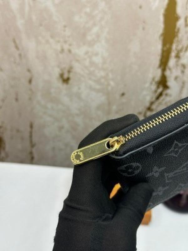 Loui_s vuitton premium wallet with box 88001 (black mono)