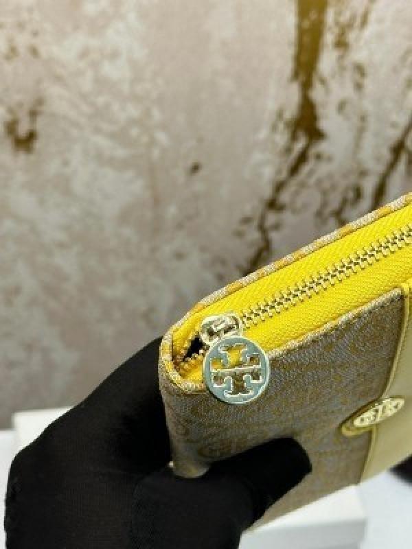 TORY_BURCH_TB_T_MONOGRAM_PREMIUM_WALLET_WITH_BOX_(3039-YELLOW)