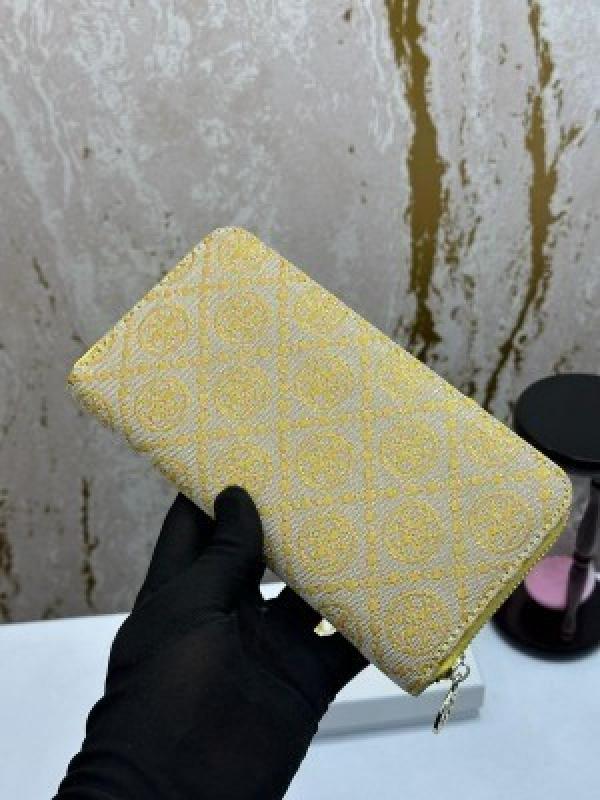 TORY_BURCH_TB_T_MONOGRAM_PREMIUM_WALLET_WITH_BOX_(3039-YELLOW)
