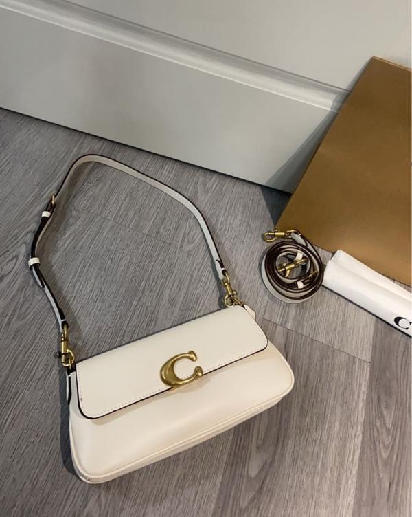 Coac_h Jet Shoulder Bag In Off-white Premium Quality Article With Magnetic Box And Dust Bag (CAM-16)