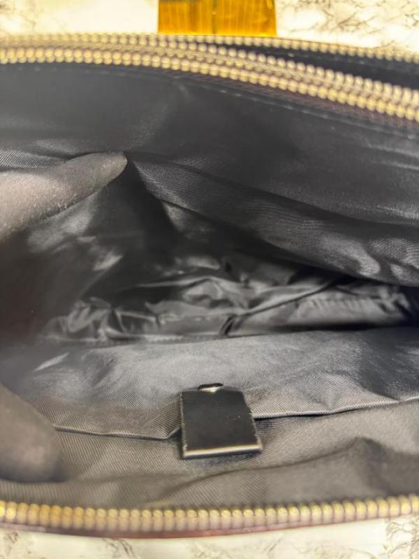 Mont Blanc Dark Brown Leather Laptop Bag With Shoulder Strap