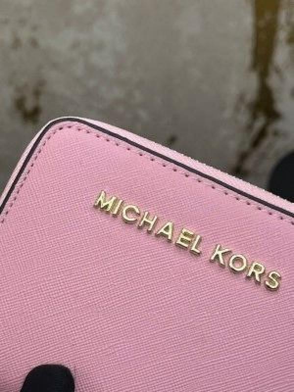 MICHAEL_KORS MINI PREMIUM WALLET WITH OG BOX MK60015 - PINK