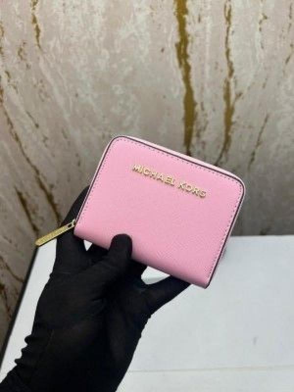 MICHAEL_KORS MINI PREMIUM WALLET WITH OG BOX MK60015 - PINK
