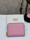 MICHAEL_KORS MINI PREMIUM WALLET WITH OG BOX MK60015 - PINK