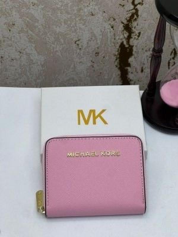 MICHAEL_KORS MINI PREMIUM WALLET WITH OG BOX MK60015 - PINK