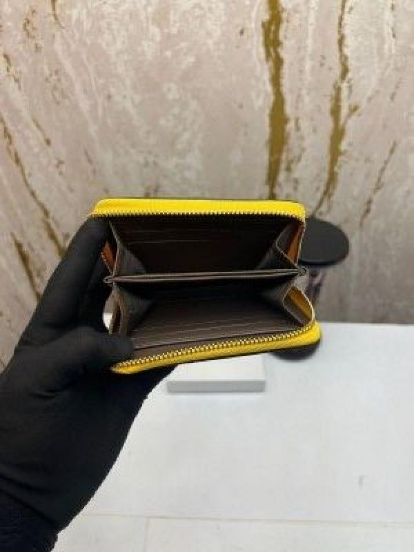 MICHAEL KOR_S MINI PREMIUM WALLET WITH OG BOX MK60015 - YELLOW