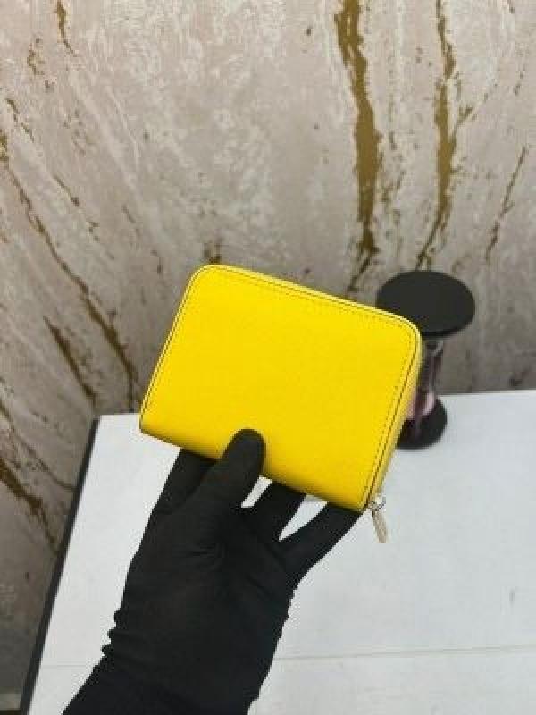 MICHAEL KOR_S MINI PREMIUM WALLET WITH OG BOX MK60015 - YELLOW