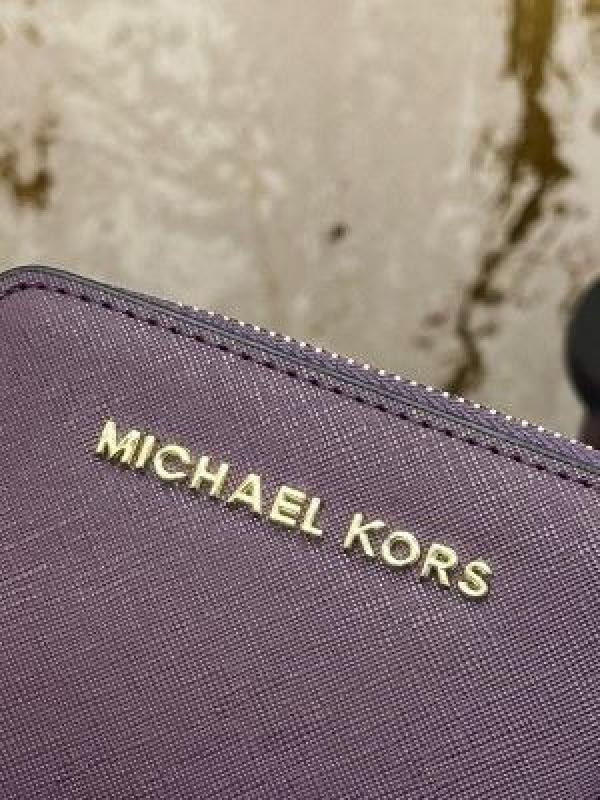 MICHAEL_KORS MINI PREMIUM WALLET WITH OG BOX MK60015 - PURPLE