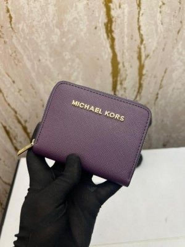 MICHAEL_KORS MINI PREMIUM WALLET WITH OG BOX MK60015 - PURPLE