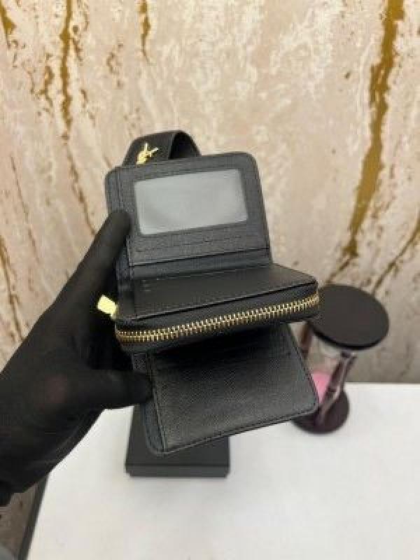 YSL PREMIUM WALLET WITH OG BOX AAA 9111 ( BLACK)