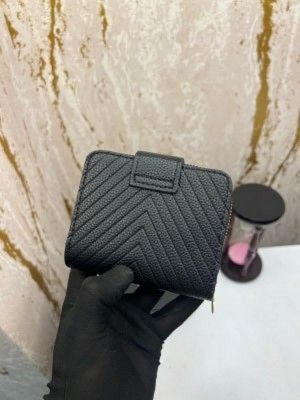 YSL PREMIUM WALLET WITH OG BOX AAA 9111 ( BLACK)