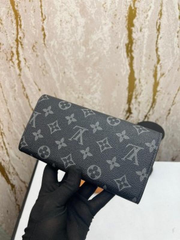 Loui_s Vuitton long premium wallet with og box lv2023 - black flower