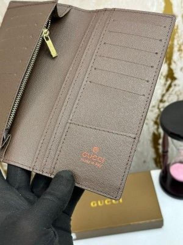 GUCC_I LONG WALLET WITH OG BOX PREMIUM QUALITY GG PRINT (BLUE) (AAA62665