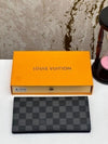 LOUI_S VUITTON PREMIUM WALLET (BLACK GRID-AAA62665)