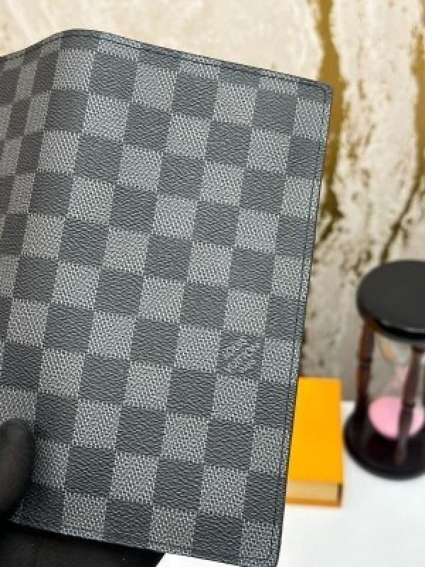 LOUI_S VUITTON PREMIUM WALLET (BLACK GRID-AAA62665)