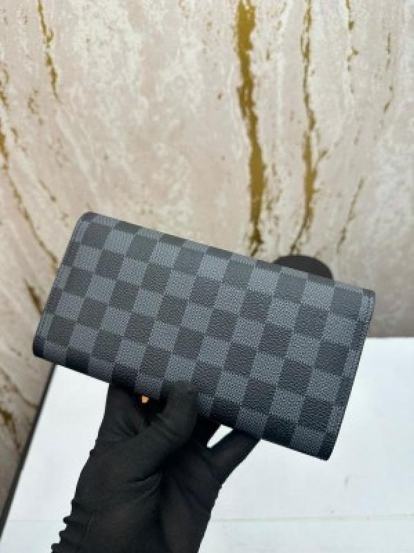 LOUI_S VUITTON PREMIUM WALLET WITH BOX PL3128 (BLACK DAMIER )