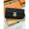 LOUI_S VUITTON PREMIUM WALLET WITH BOX PL3128 (BLACK FLOWER)