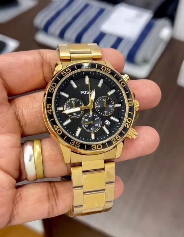 Fossi_l Bannon Gold Black Watch