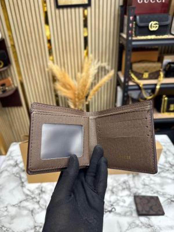 Coac_h Monogram Wallet Combo Includes Box Dust Bag And Carry Bag (60223-Coffee)