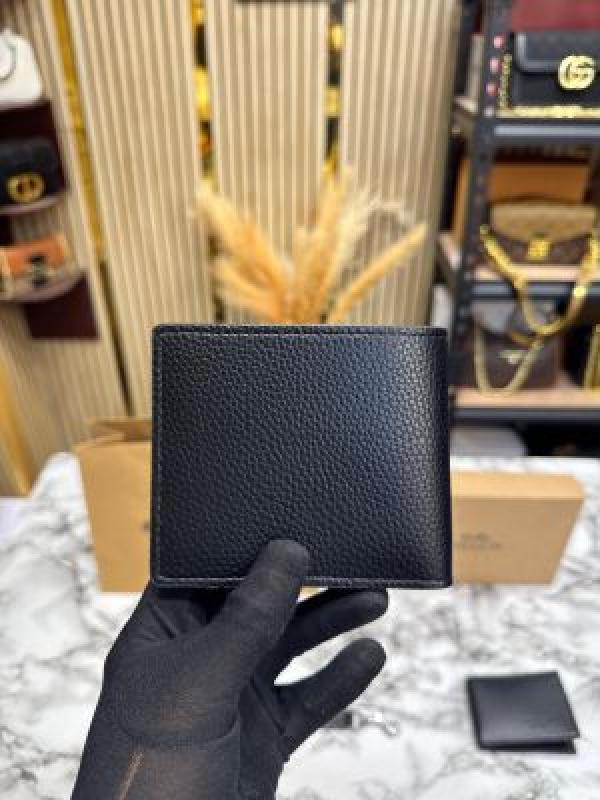 Coac_h Monogram Signature Wallet Combo With Keychain Includes Box Dust Bag and Carry Bag (60223-Black)