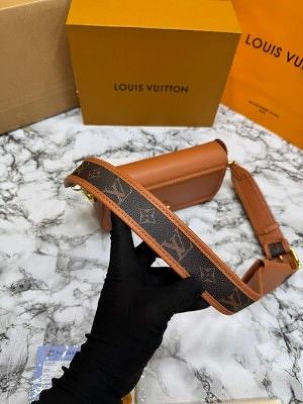 LOUI_S vuitton officier pouch sling bag with og dust bag & double box including carry bag premium quality [orange]