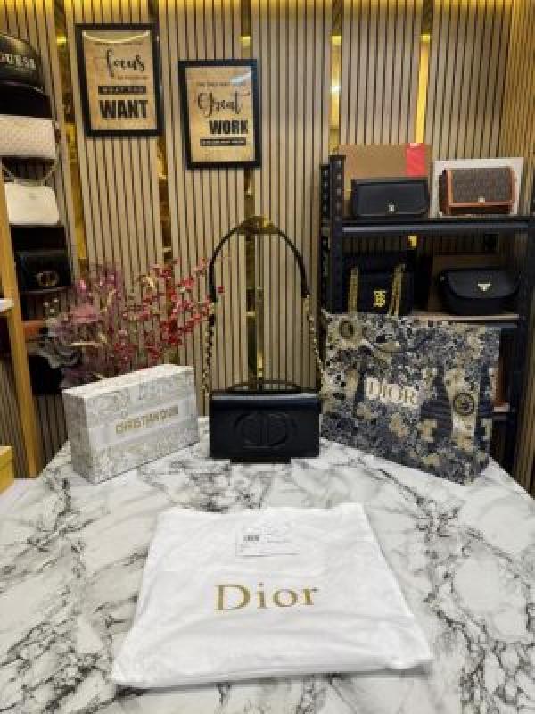 Christian_Dior_Caro_Logo_Shoulder_Bag_With_Box_And_Dust_Bag_Including_Carry_Bag_(Black)