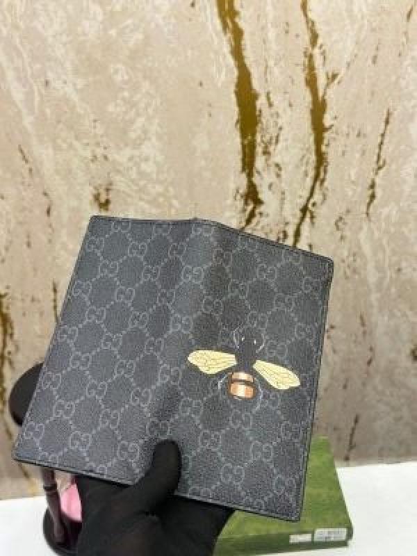 GUCC_I BEE LONG WALLET WITH OG BOX AND DUST BAG AND CARD (BLACK) S11