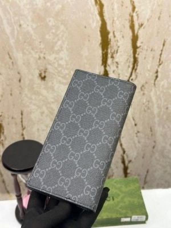 GUCC_I BEE LONG WALLET WITH OG BOX AND DUST BAG AND CARD (BLACK) S11