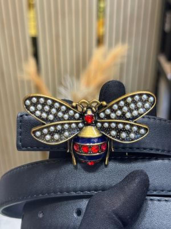Gucc_i Bee Buckle Belt With Box Dust Bag And Carry Bag (8-2)